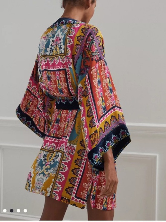 Anthropologie Other - Anthropologie Zadie Velvet Robe Kimono